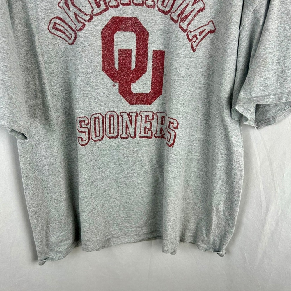 Champion Oklahoma University‎ OU Sooners Shirt Unisex 2XL Gray Short Sleeve - Picture 5 of 9